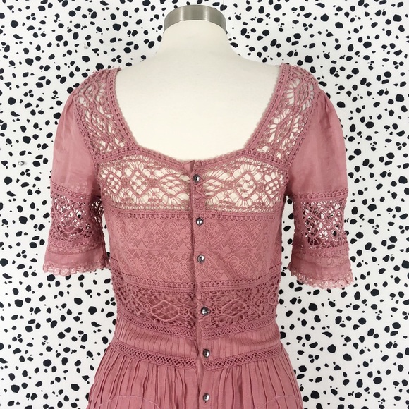 NEW Free People | Mix In the Crochet Maxi Dress - Picture 5 of 8